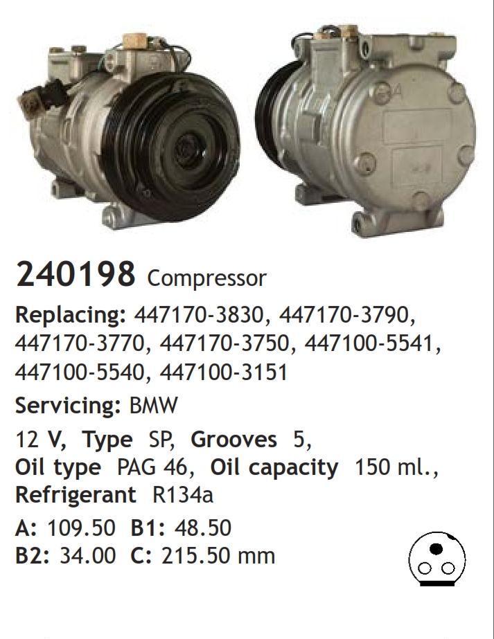 	240198 Compressor  BMW	