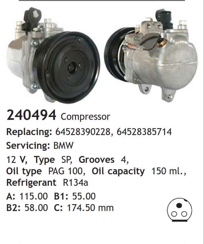 	240494 Compressor  BMW	