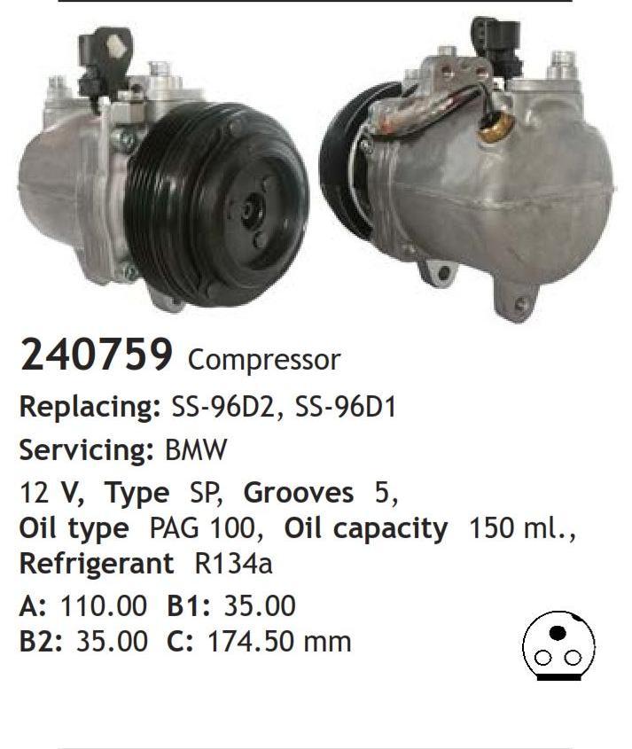 	240759 Compressor  BMW	