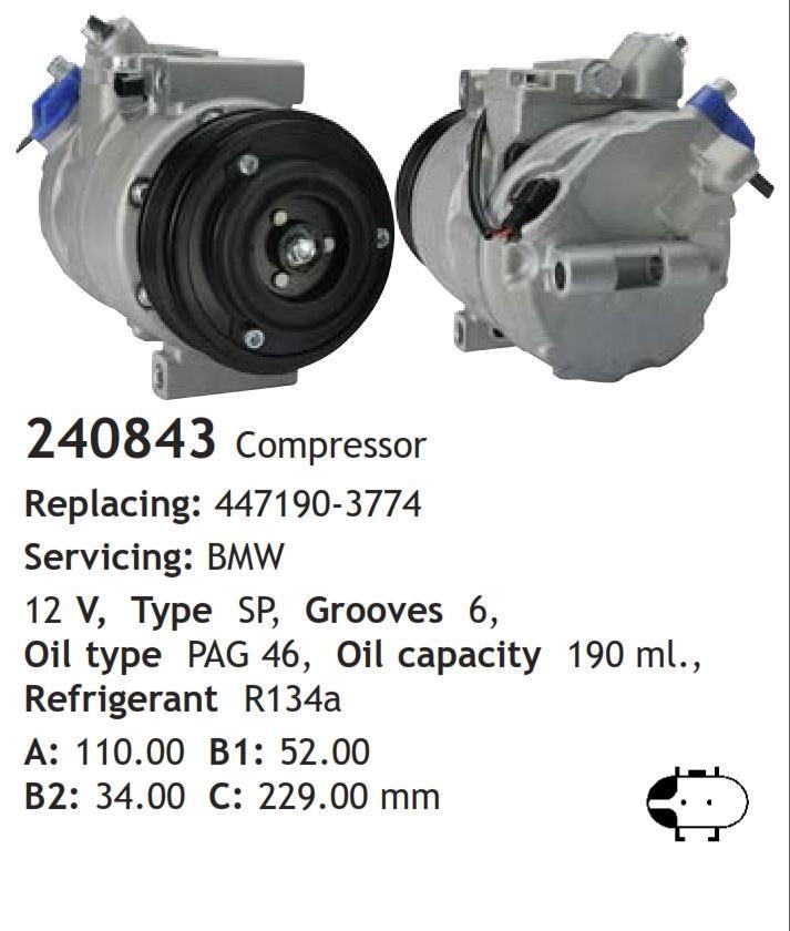 	240843 Compressor  BMW	