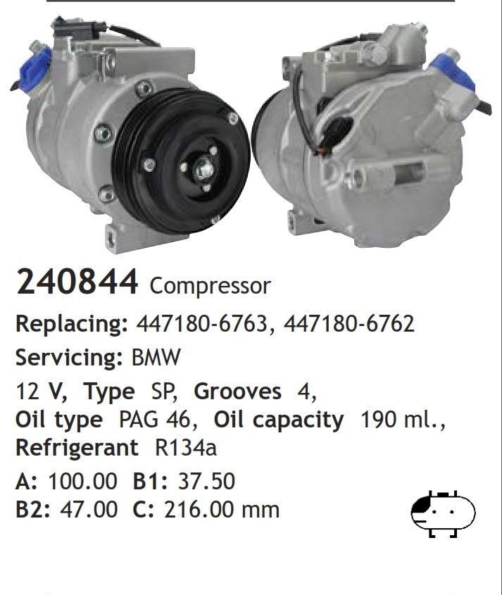 	240844 Compressor  BMW	