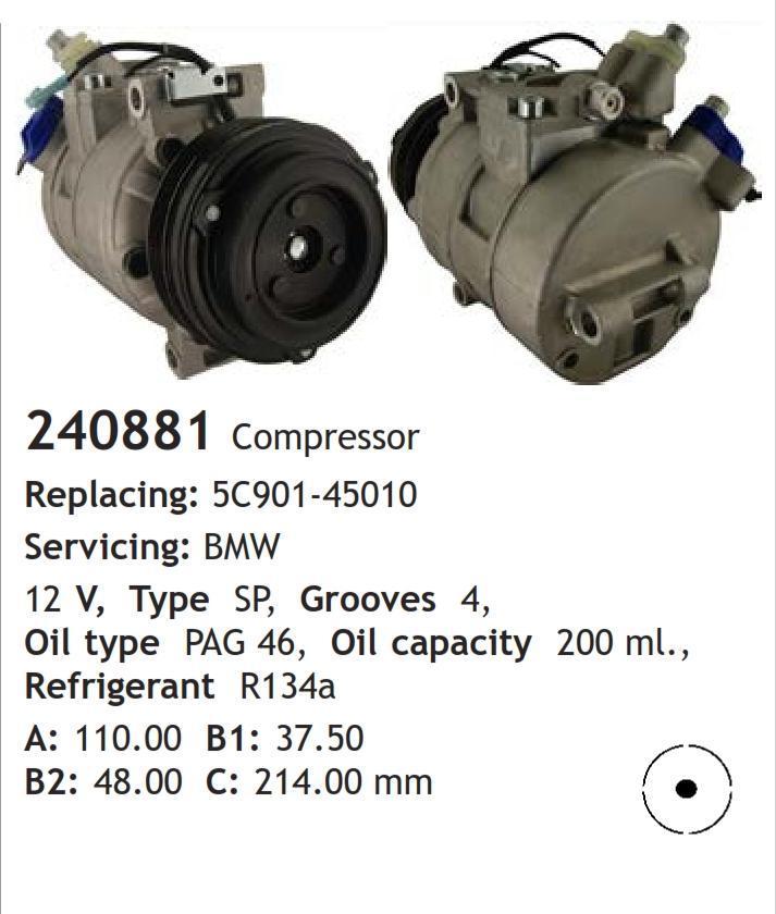 	240881 Compressor  BMW	
