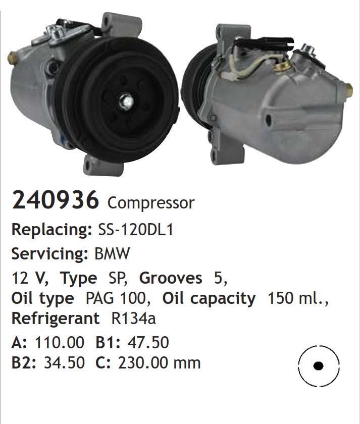	240936 Compressor  BMW	