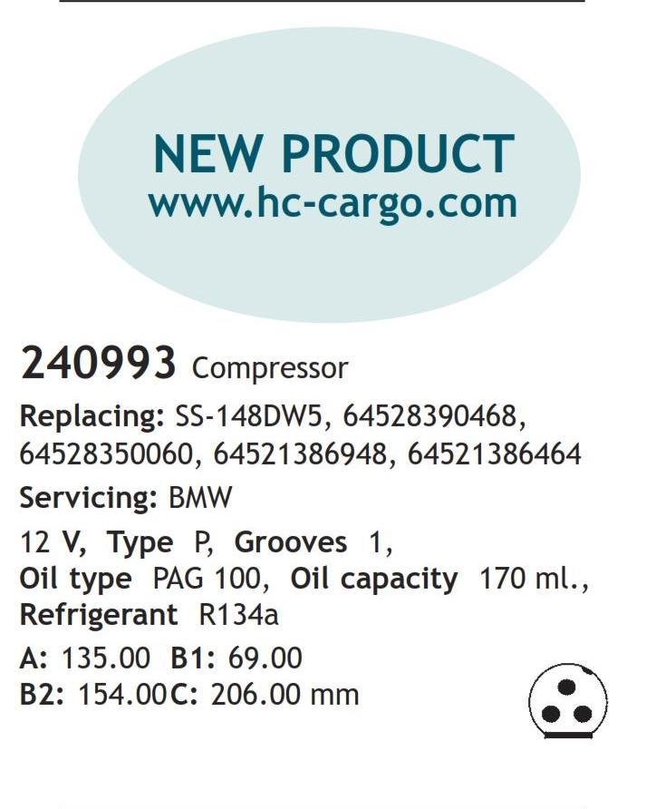 	240993 Compressor  BMW	
