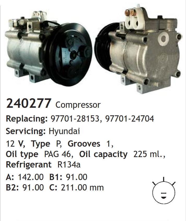 	240277 Compressor  Hyundai	