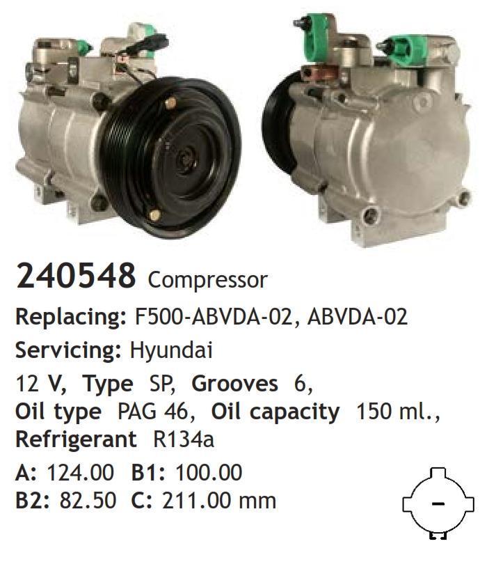 	240548 Compressor  Hyundai	