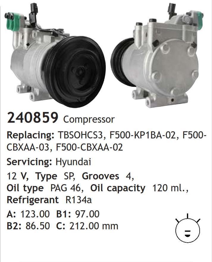 	240859 Compressor  Hyundai	