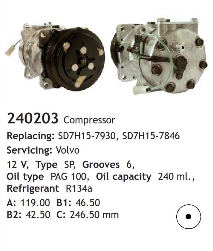 	240203 Compressor  Volvo	