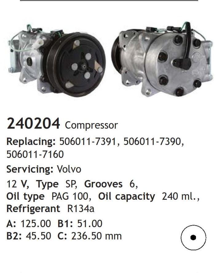 	240204 Compressor  Volvo	