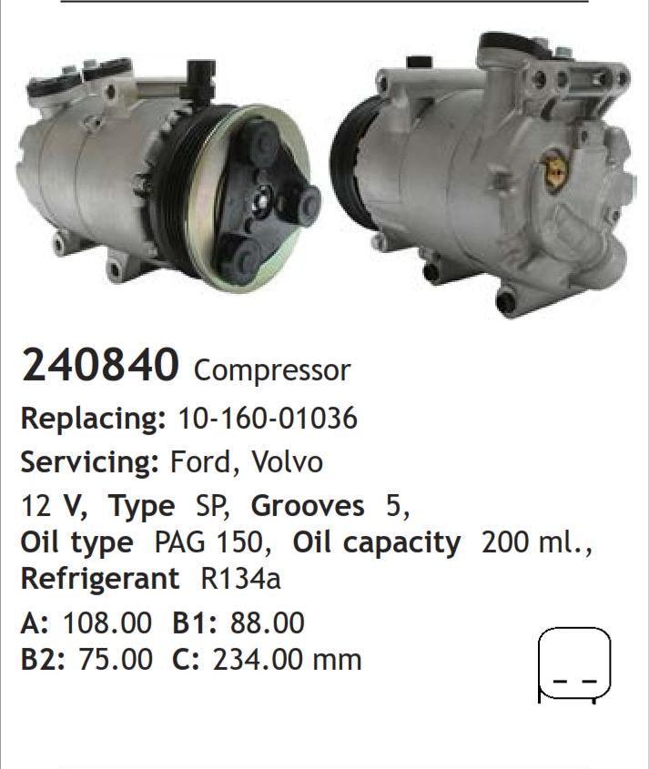 	240840 Compressor  Ford Volvo	