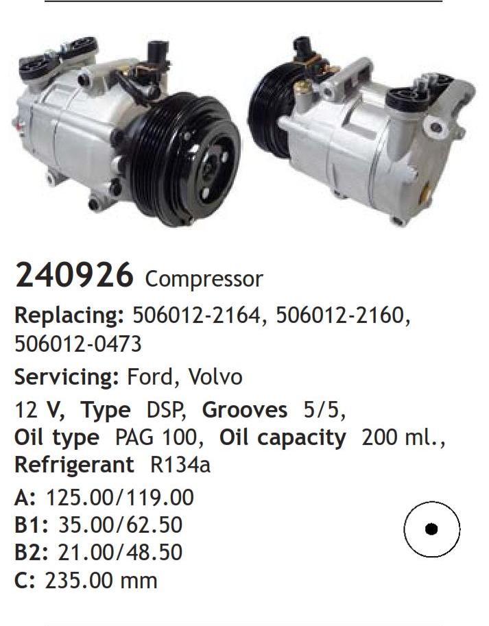 	240926 Compressor  Ford Volvo	